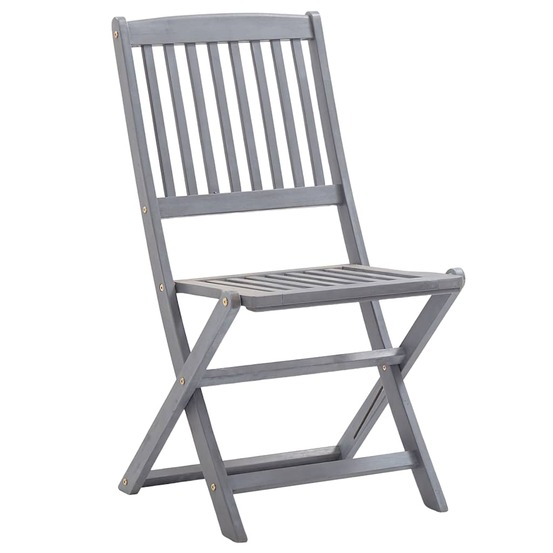 Chaises pliables d'extérieur lot de 4 bois d'acacia solide