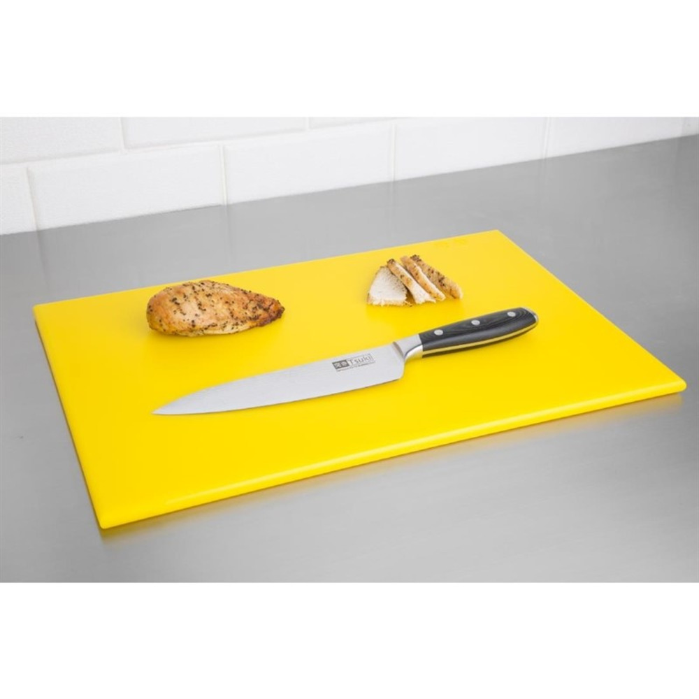 Planche à découper haute densité - 300x225x12 mm - 6 couleurs - hygiplas