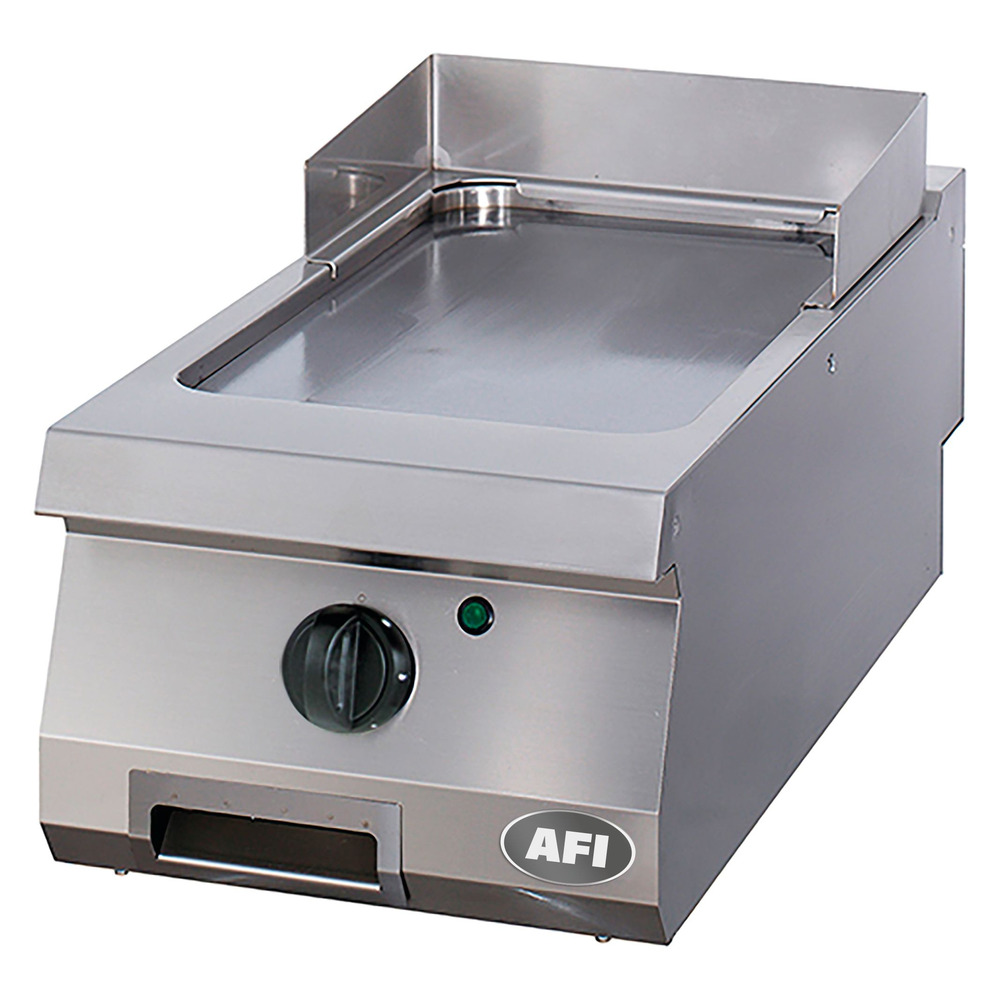 Plaque électrique à poser simple lisse - acier carbone ou chrome - série 700 - afi collin lucy