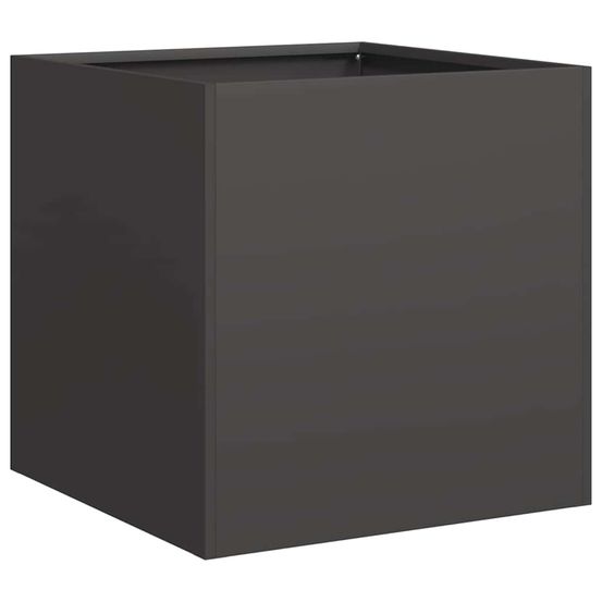 Jardinière d'extérieur noir 40x40x40 cm acier laminé à froid