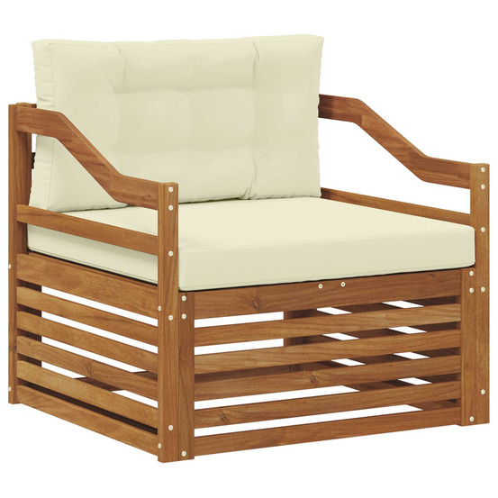 Ensemble de canapés d'extérieur bois d'acacia massif naturel