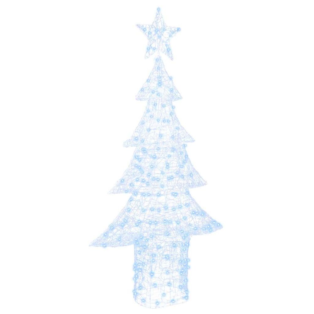 Sapin de noël 240 led blanc froid 180 cm acrylique