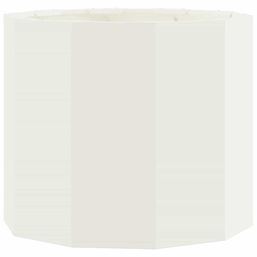 Jardinière d'extérieur blanc 60 x 60 x 50 cm acier