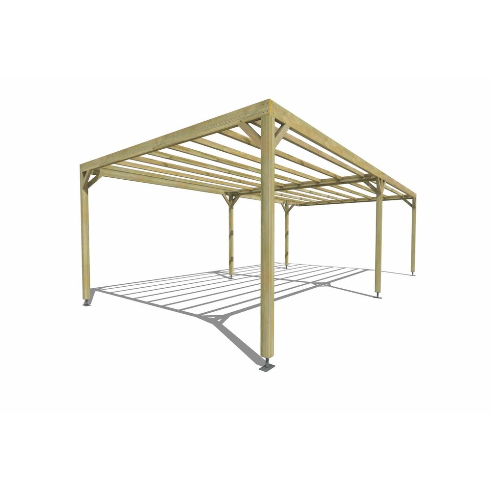 Pergola bois • 8m x 4m • indépendante • sens largeur • livraison comprise
