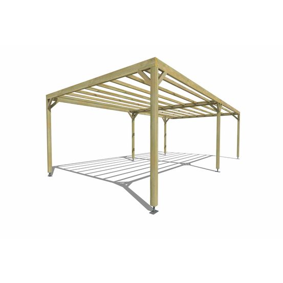 Pergola bois • 8m x 4m • indépendante • sens largeur • livraison comprise