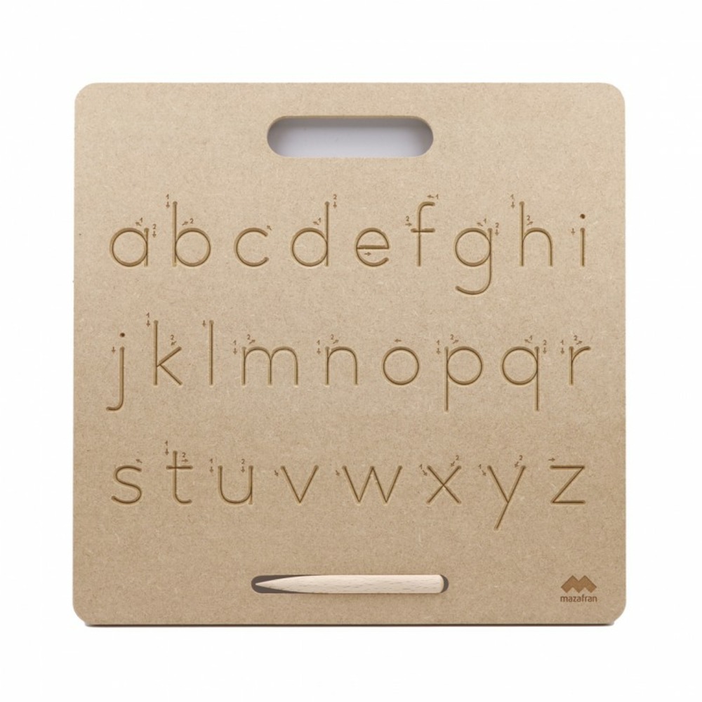 Tablette écriture minuscules scripts montessori