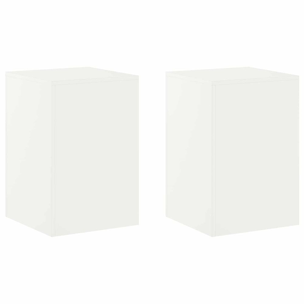 Support de plante 2 pcs blanc 40 x 40 x 60 cm acier