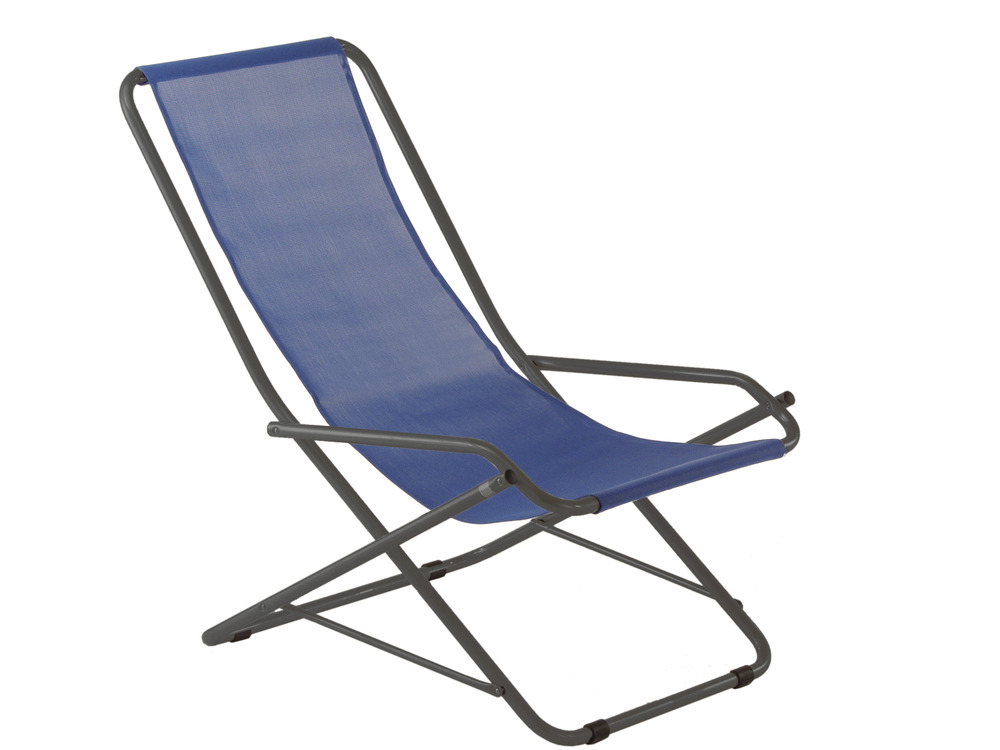 Transat - Dondolina - alu. anthracite batyline bleu marine L.92xl.63xH.83cm