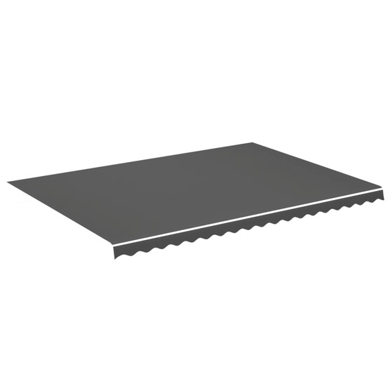Tissu de remplacement pour auvent anthracite 5x3,5 m