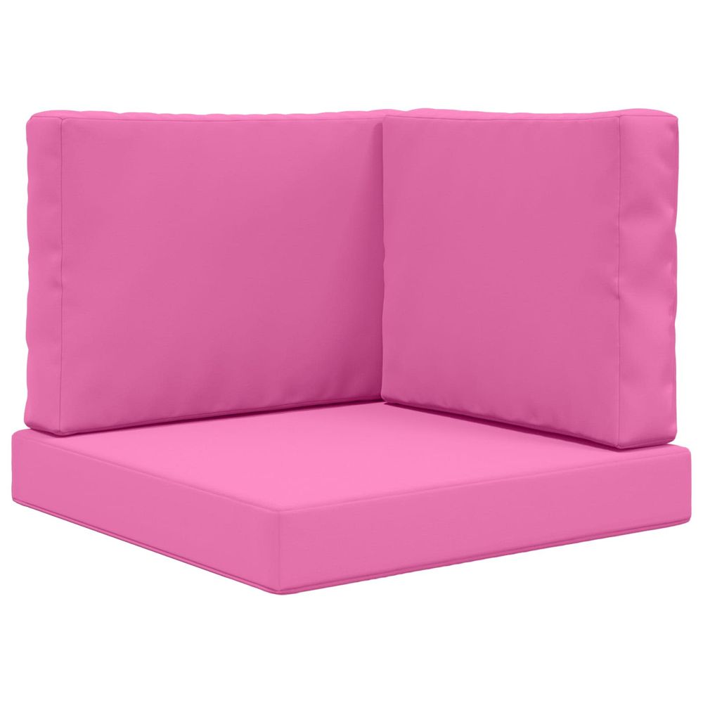 Coussin de canapé d'extérieur polyester rose 60 x 60 cm