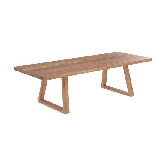 Marie-table rectangulaire 10 personnes en bois de teck recyclé 260 cm