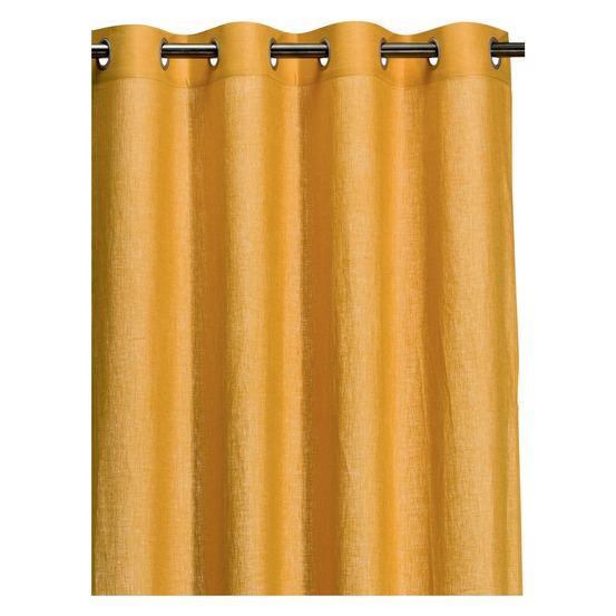 Rideau stonewashed zeff ocre 140 x 280 cm