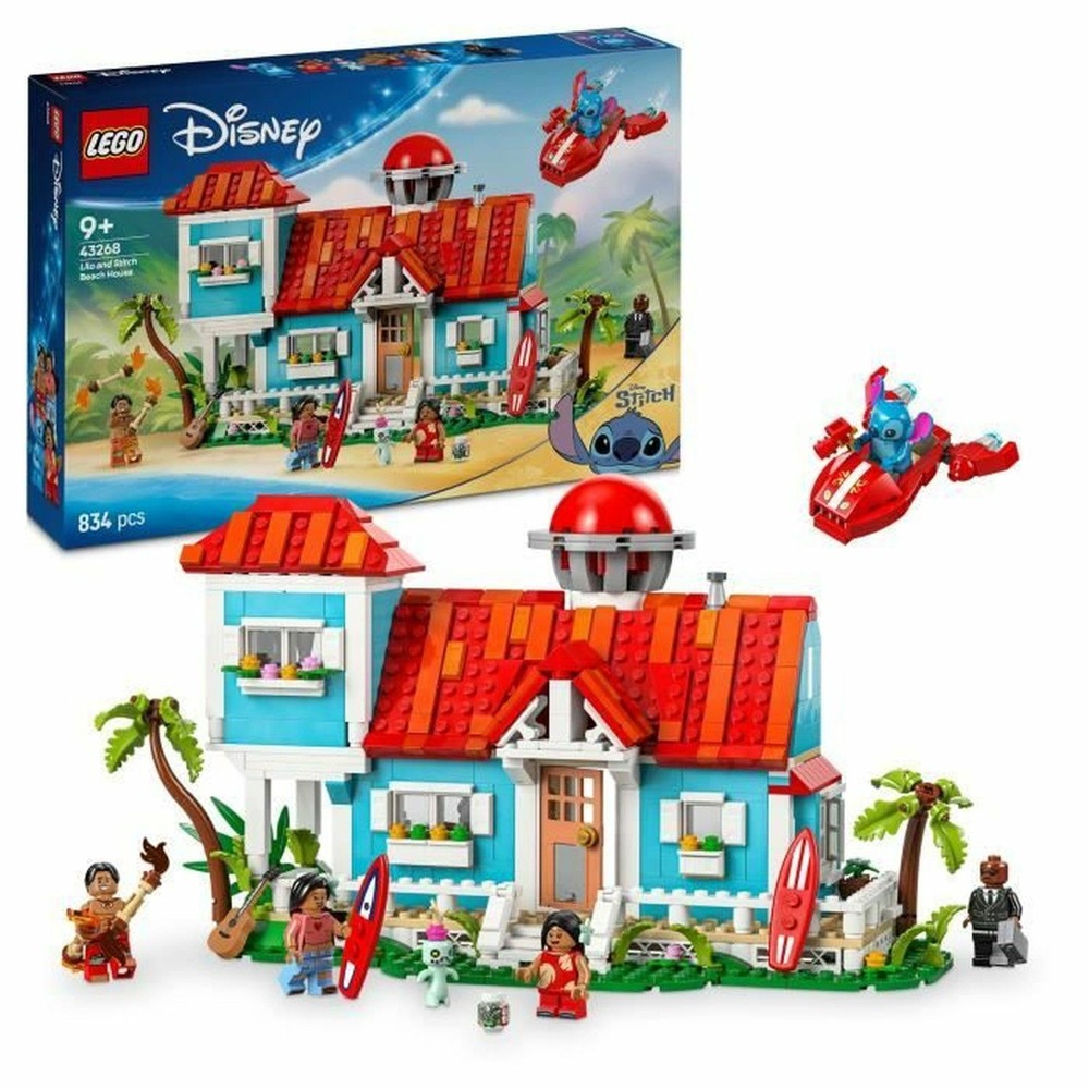 Lego la maison sur la plage de lilo et stitch