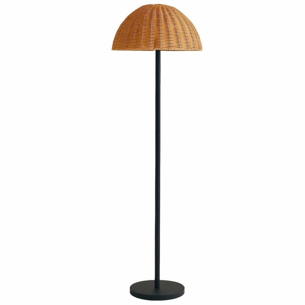 Lampadaire solaire faroe tall en polyrotin h160cm