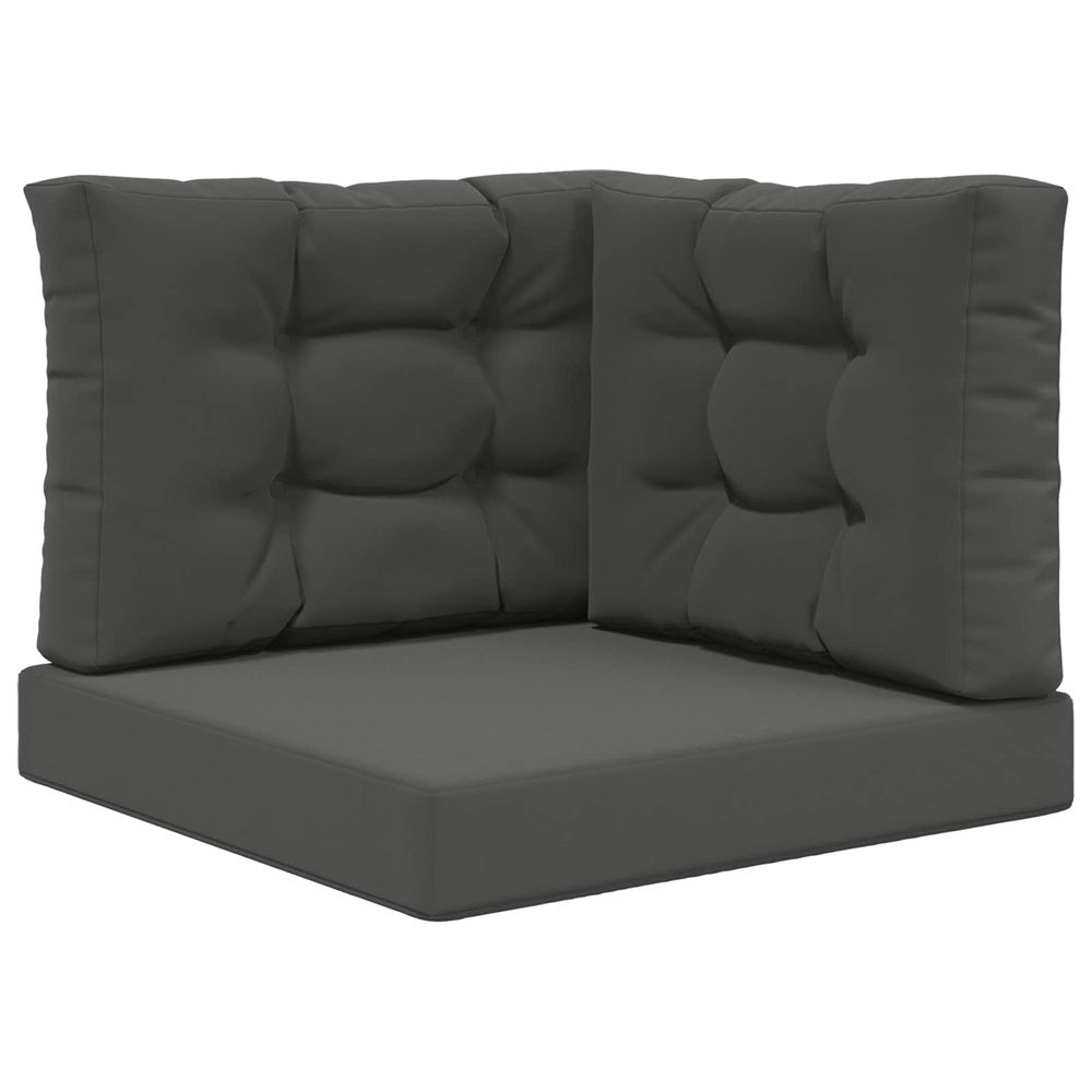 Coussin de canapé d'extérieur polyester anthracite 60 x 60 cm