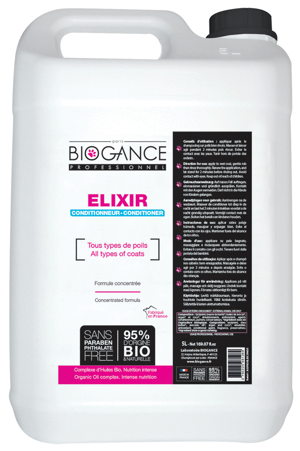 Après-shampoing universel elixir biogance