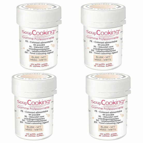 Colorant alimentaire en poudre 20 g - blanc