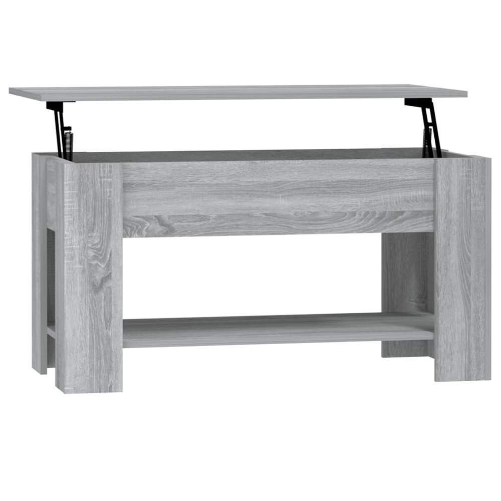 Table basse sonoma gris 101x49x52 cm bois d'ingénierie