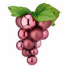 Boules de noël petit raisins rose plastique 14 x 14 x 25 cm