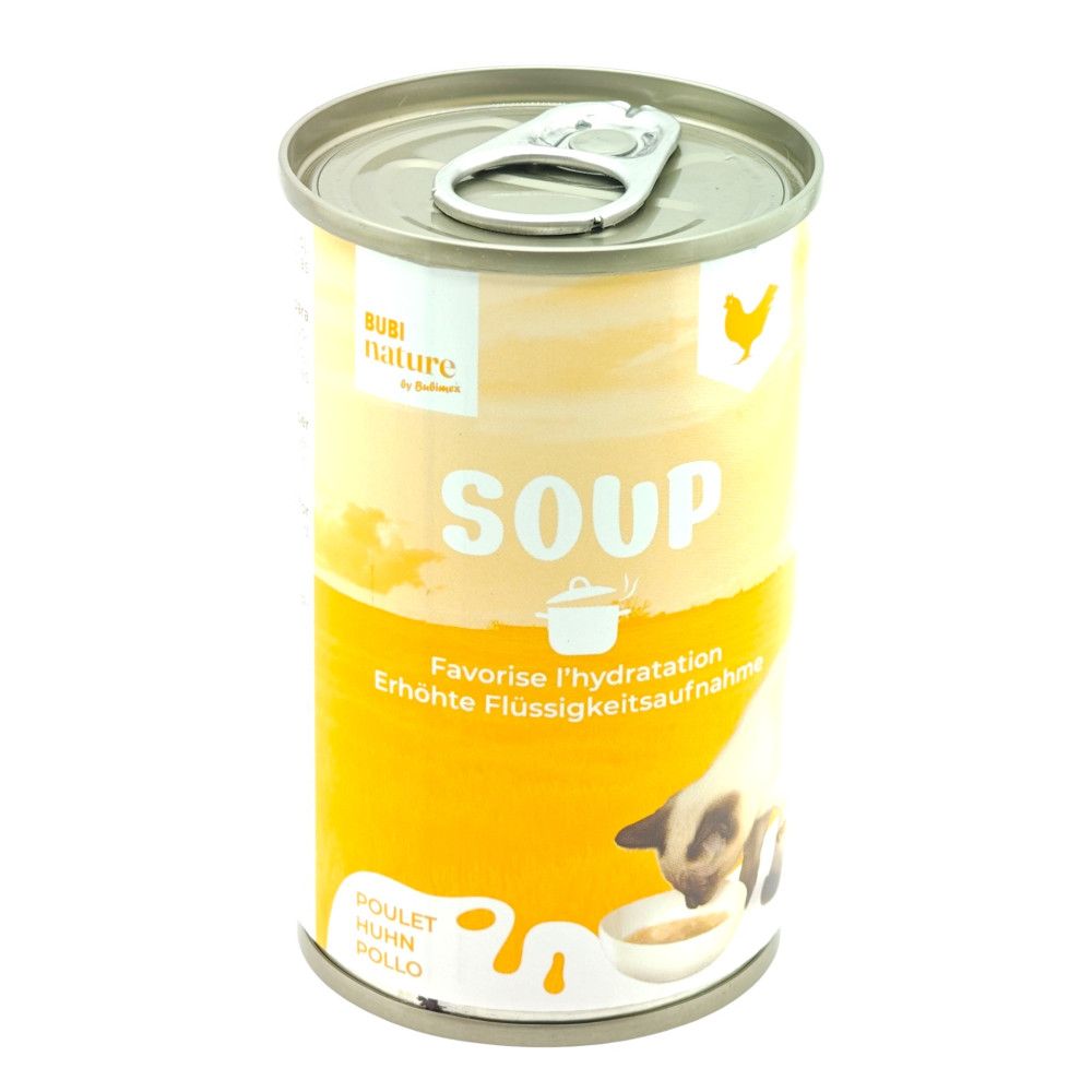 Soupe pour chat au poulet bubimex bubi nature - 135 g