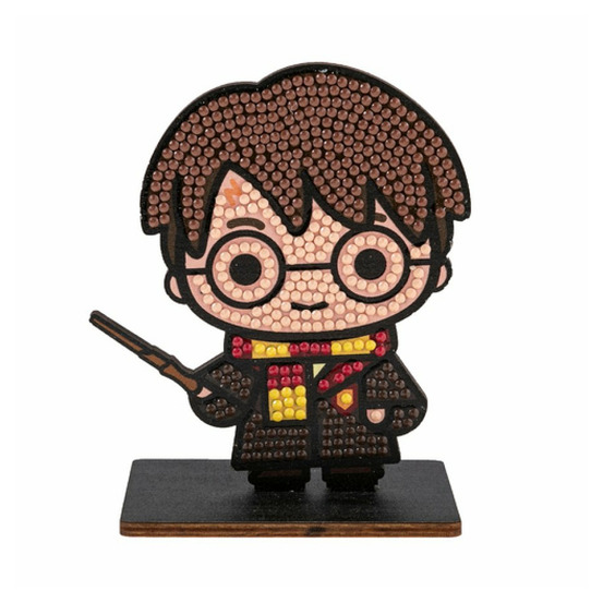 Figurine en bois de harry potter avec diamants - 15 cm