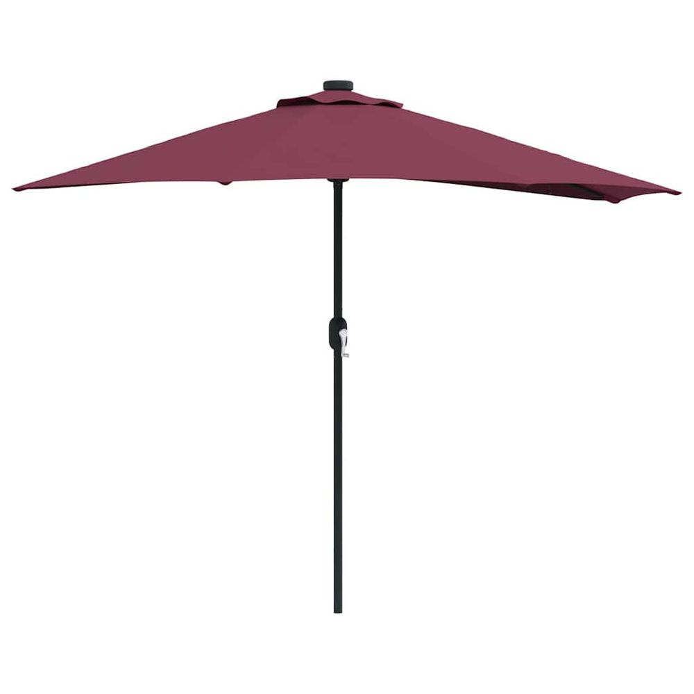 Parasol de jardin 294 x 150 x 224 cm polyester et acier