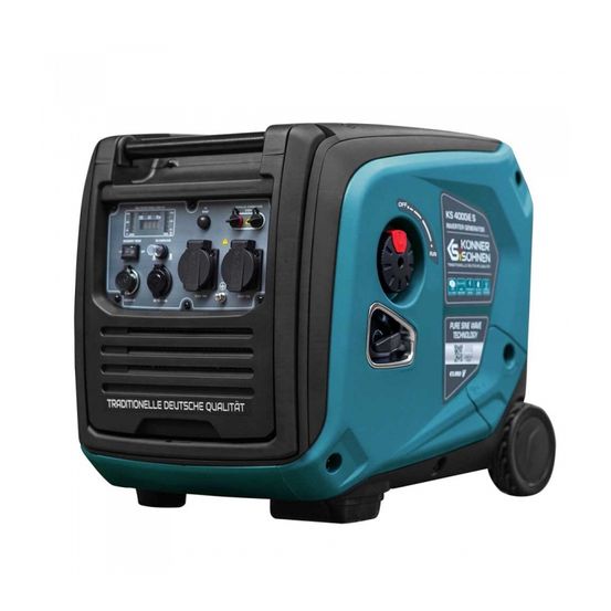 Groupe électrogène inverter 4000w insonorisé, démarrage électrique - könner söhnen ks 4000ie s