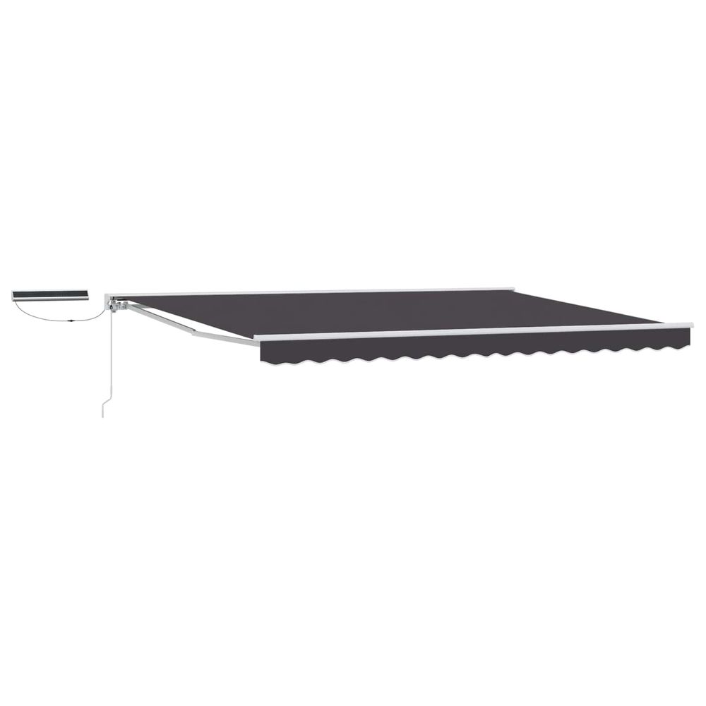 Auvent rétractable électrique blanc, gris, anthracite 5 x 3 m