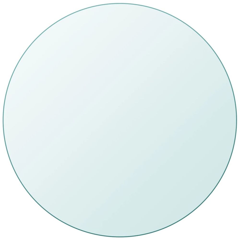 Dessus de table ronde en verre trempé 900 mm