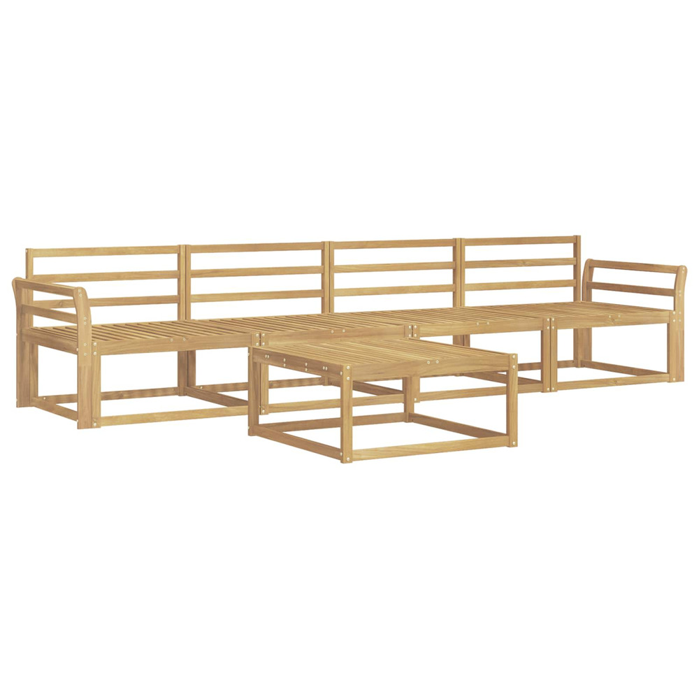 Ensemble de canapés d'extérieur 5 pcs blanc 79 x 79 x 37 cm