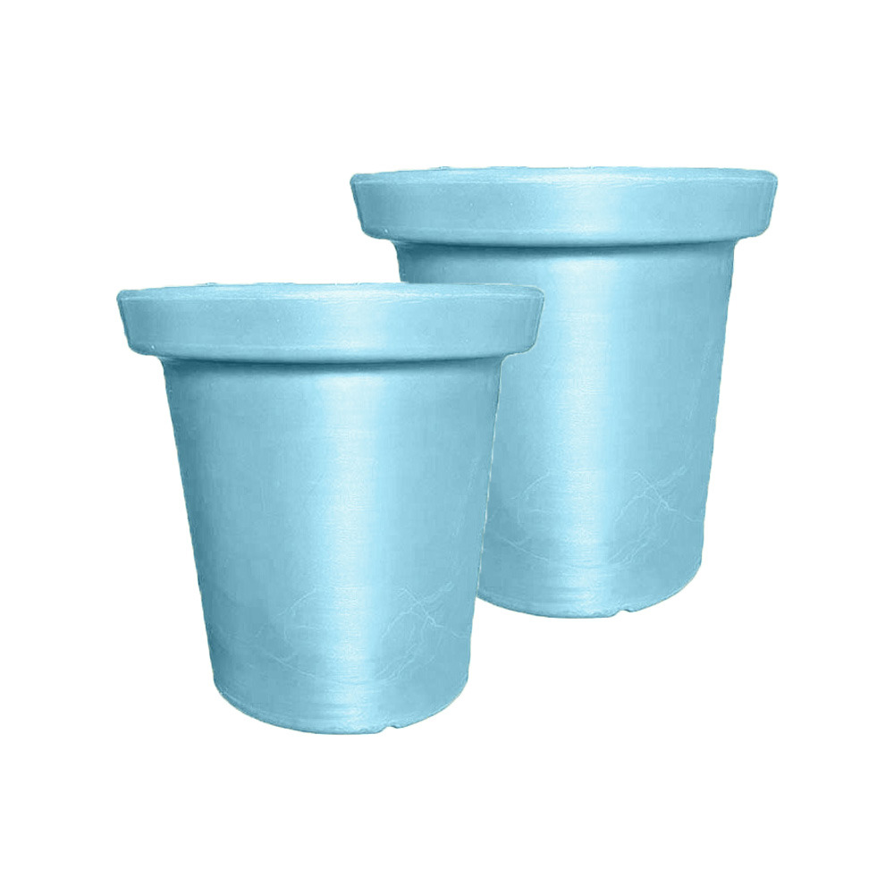 Pot de fleurs rond xxl delight 75l- lot de 2