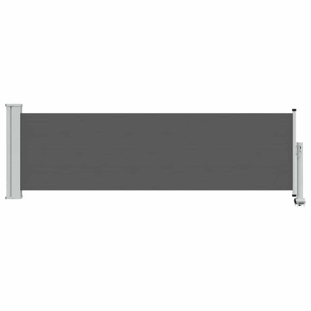 Auvent latéral 100 x 300 cm 100% polyester fer acier