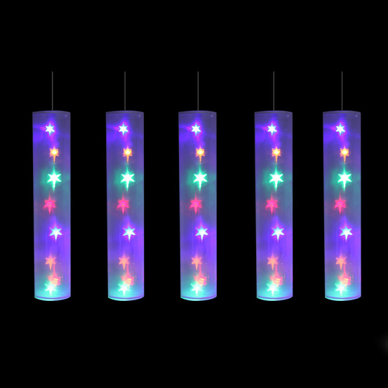 Set de 5 tubes lumineux multicouleur