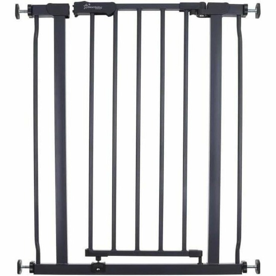 Barrière de sécurité montée par pression - 61-68 x 75 cm - double verrouillage - anthracite