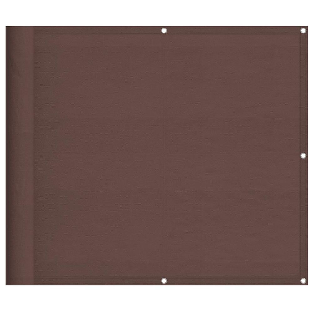 Écran de balcon marron 90x800 cm 100% polyester oxford