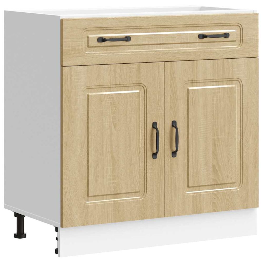Armoire de cuisine kalmar chêne sonoma bois d'ingénierie
