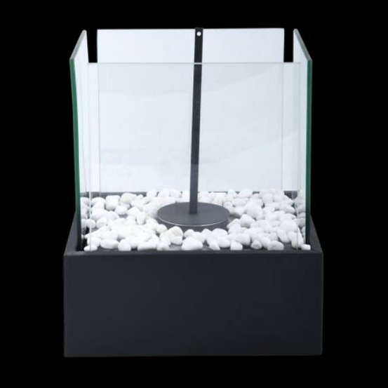 Braséro de table rectangle au bioéthanol