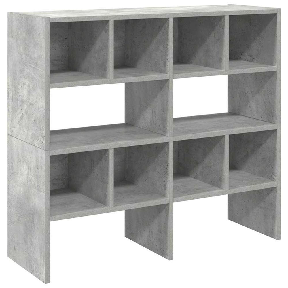 Étagères à chaussures 2 pcs empilable gris béton 89,5x30x40 cm