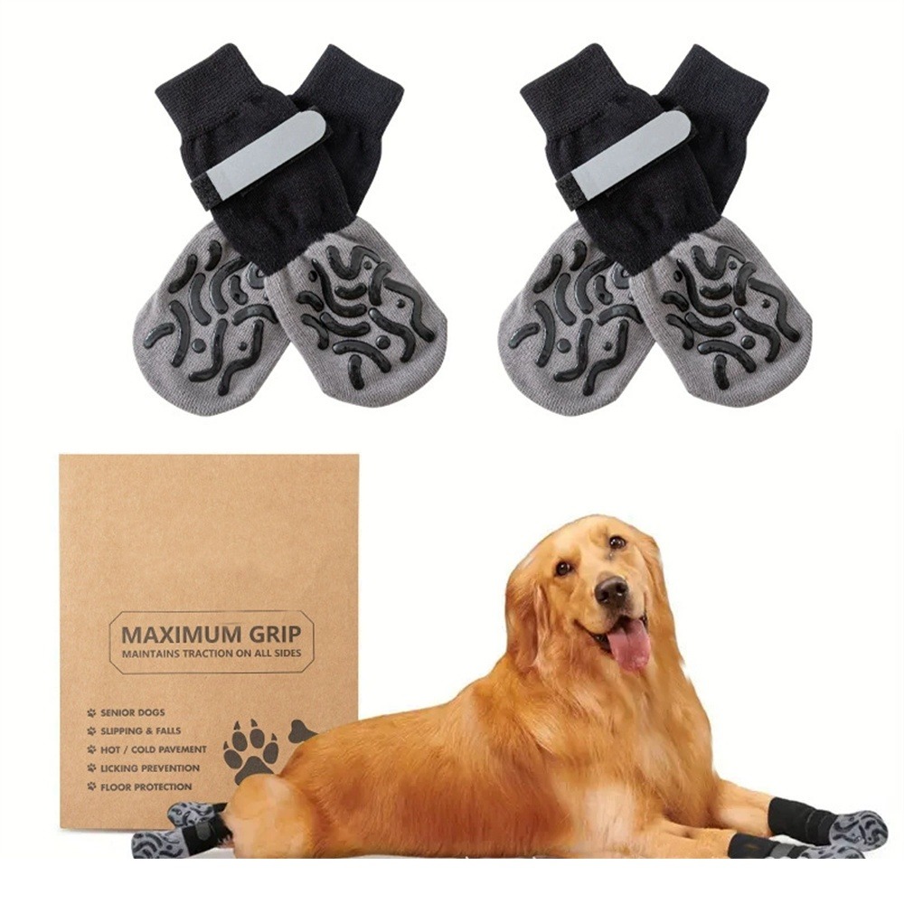 Dtopbuyage chaussettes anti - dérapantes pour chiens et chats