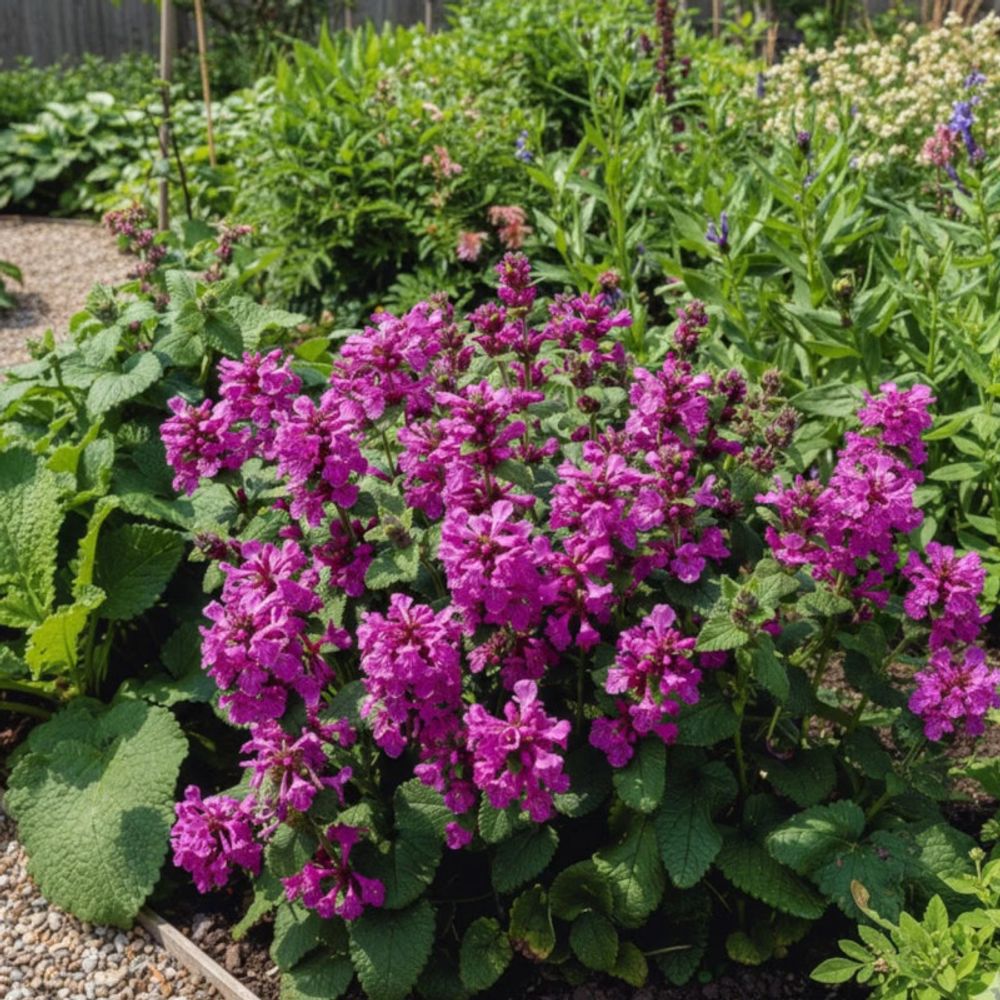 Epiaire grandiflora superba, stachys lot de 9 godets