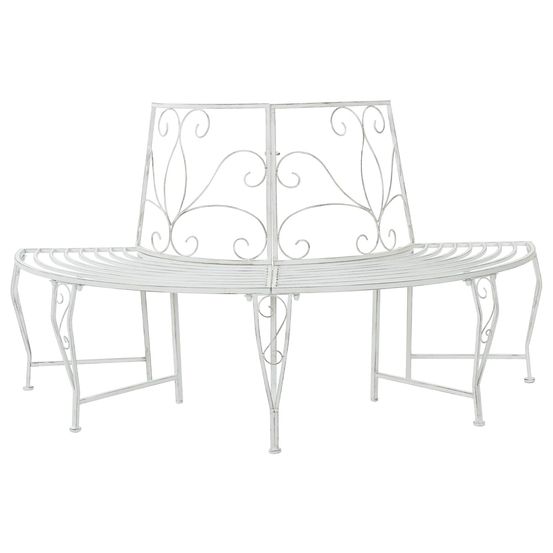 Banc d'arbre 4-nombre de places 160 x 80 x 89 cm acier