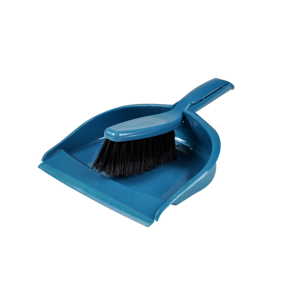 Pelle et balayette avec rebords en gomme