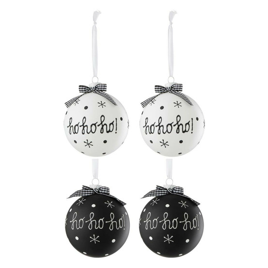 Lot de 4 boules de noël