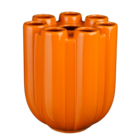 Mica decorations - vase en céramique orange h33,5