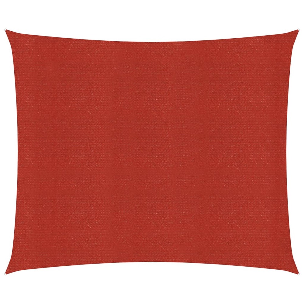Voile d'ombrage 160 g/m² 2,5 x 3 m pehd rouge