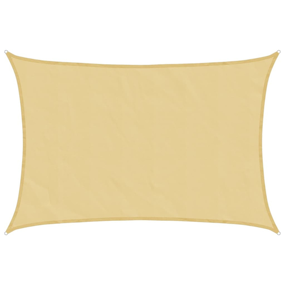 Voile d'ombrage sable 4,5x3 m 100 % polyester oxford