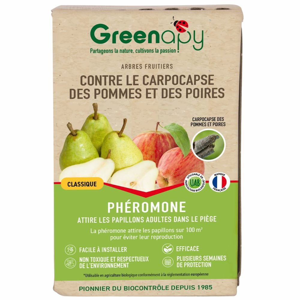 Phéromone carpocapse des pommes et des poires (2 capsules)