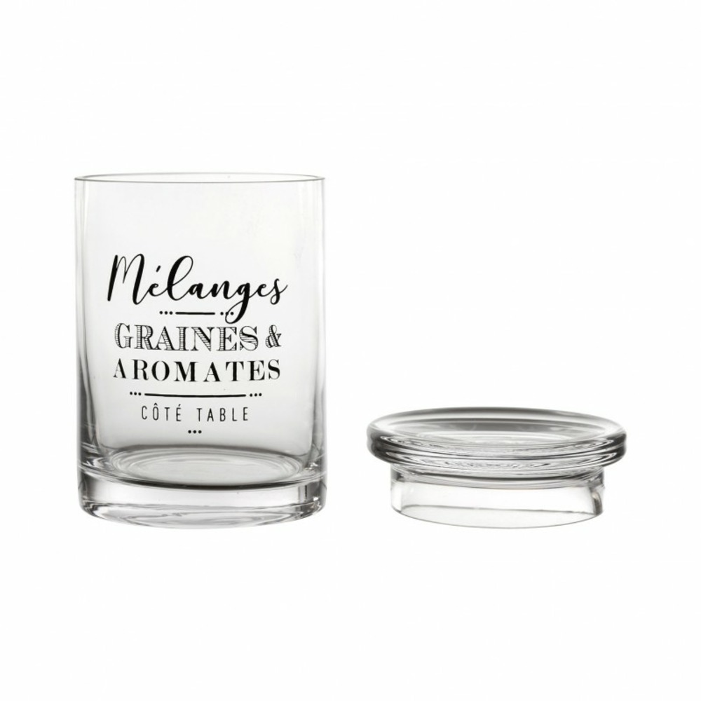 Pot en verre papilles 13cm