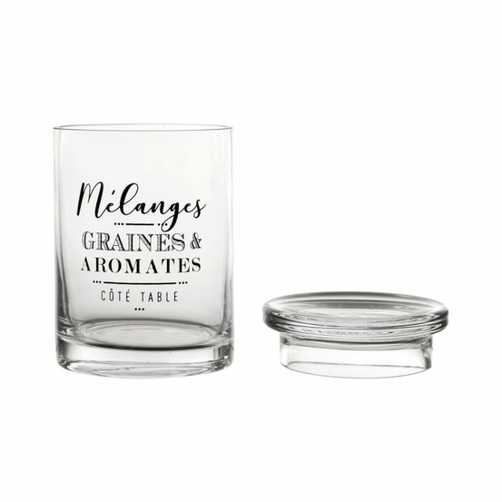 Pot en verre papilles 13cm