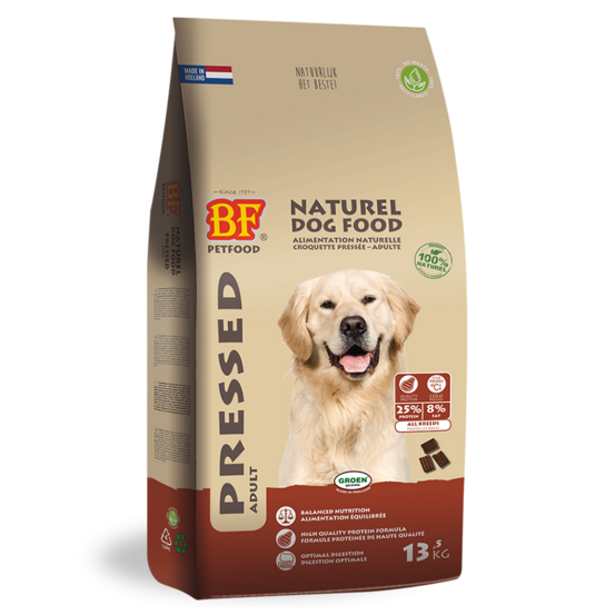 Croquettes pressées à froid pour chien adulte, 13,5kg